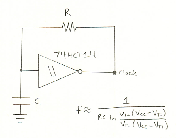 Schmitt trigger oscillator